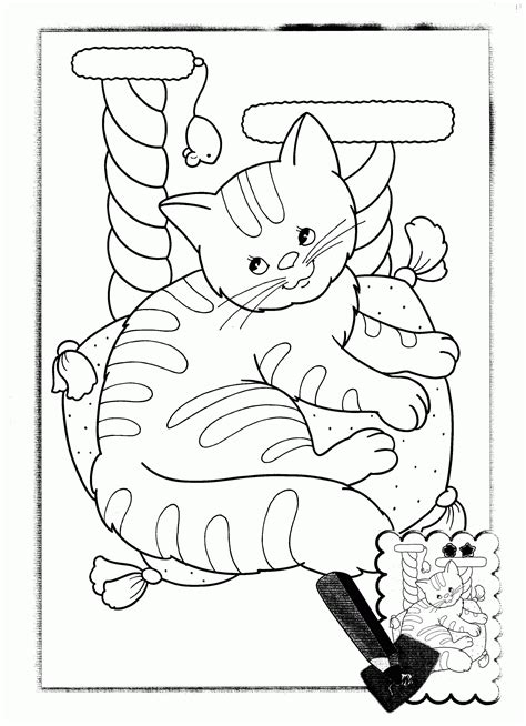 Inspiracje kwiaty kolorowanki dla dorosłych. Koty - k/kot - kolorowanka (41).GIF - Kolorowanki do druku