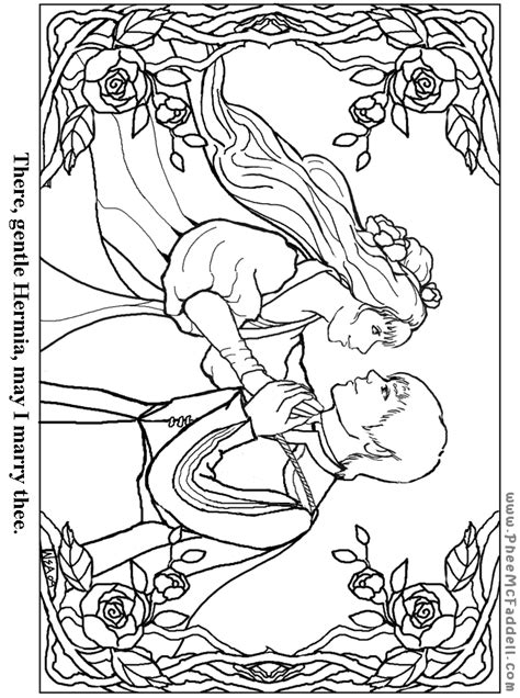 I would return it, but it probably doesn't make financial sense. Hermia May I Marry Thee Coloring Page