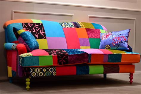 Cool pink chesterfield patchwork sofa by. Sofa Patchwork Leniwiec , Juicy Colors , Trzyosobowa ...