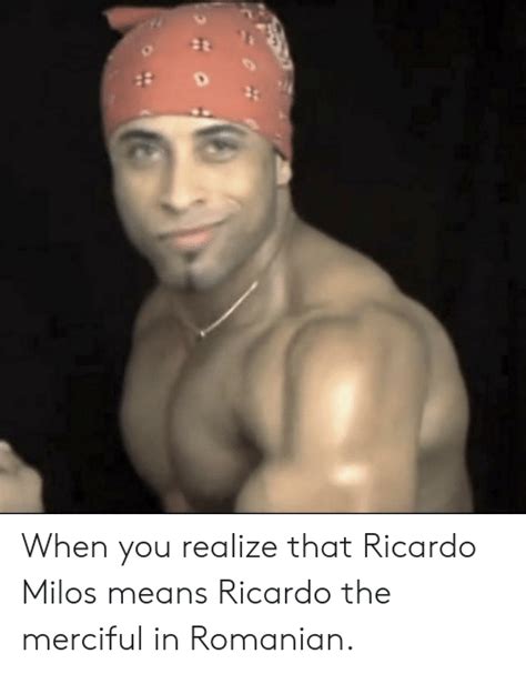 Ricardo milos dances to dota by basshunter. When You Realize That Ricardo Milos Means Ricardo the ...