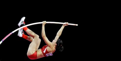Olympic Gold Medalist Jenn Suhr, holder of the new Indoor ...