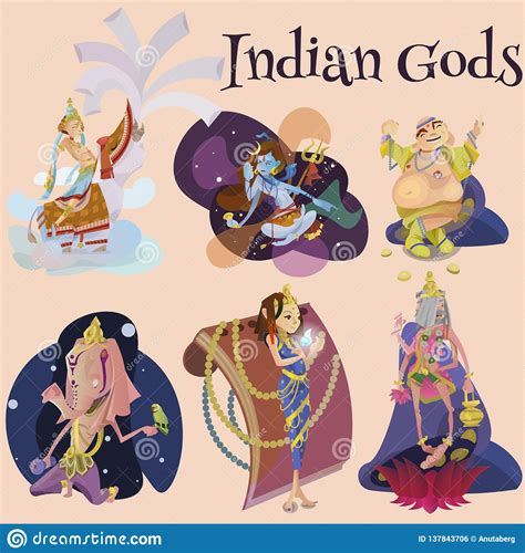 Overview many yoga teachers wish they could learn the sanskrit of poses. Set Of Isolated Indian Gods Meditation In Yoga Poses Lotus And Goddess Hinduism Religion ...