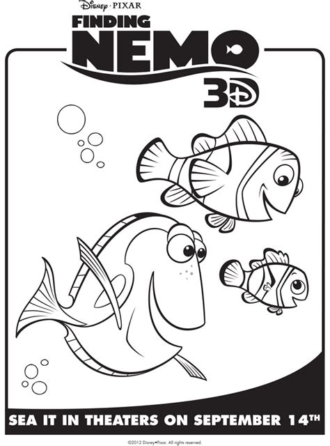 Right now, i propose finding dory coloring sheets free for you, this content is related with nightmare before christmas jack skellington coloring pages. Nemo, Marlin, & Dory - Free Printable Coloring Pages