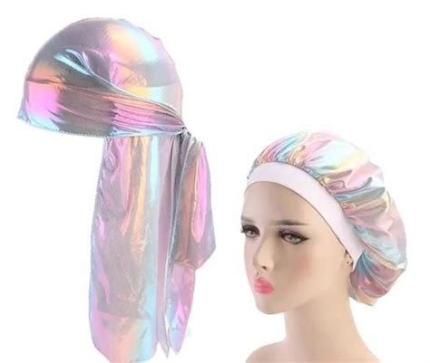 Silk or satin bonnets provide all those benefits. White Glaze - bonnet & durag set | Hair bonnet, Bonnets ...