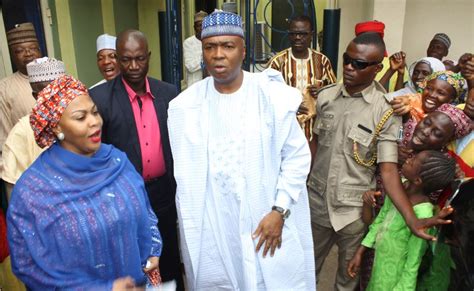 Olubukola abubakar saraki, mbbs, con is a nigerian politician. Press Release: Emir of Ilorin Reconciles Gbemi and Bukola ...