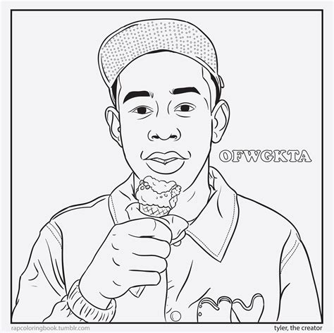 Adult coloring page | 1page. Coloring Pages: Tyler The Creator Colouring Pages ...