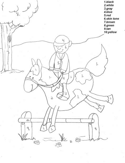 Color by number printables are so much fun! Color by number | Horse coloring, Coloring pictures ...