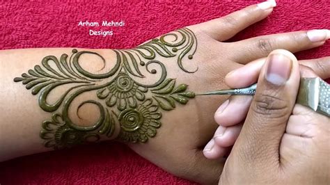 Do you love mehandi designs but find them too complicated? Simple and Stylish Mehndi Design || Easy Mehndi Design for ...