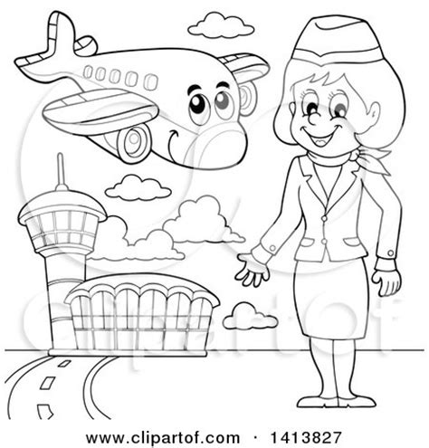 Collect, curate and comment on your files. Royalty-Free (RF) Flight Attendant Clipart, Illustrations ...