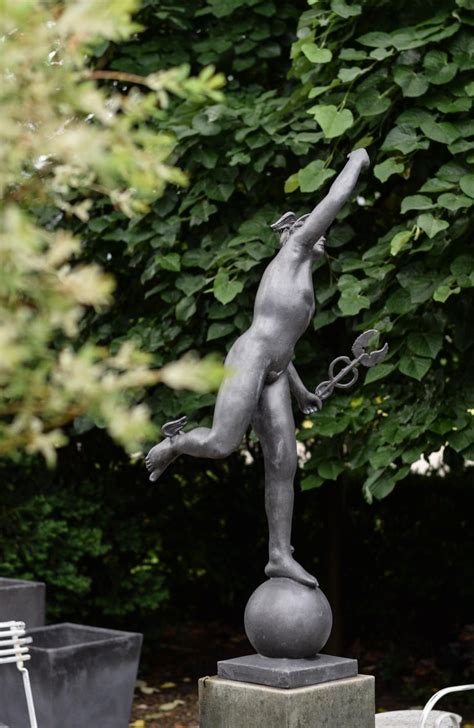 While thinking of garner statues. Stephen Markham Contemporary English Lead Hermes/ Mercury ...