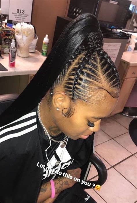 This kind of hair is considered best. Coco_2200 | Hair in 2019 | Braided ponytail hairstyles ...