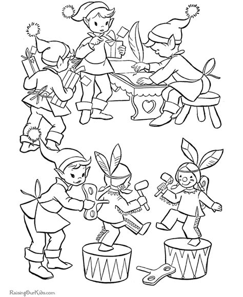Lego elves coloring pages to print and color. Free Christmas printable coloring pages - Santa's Elves!
