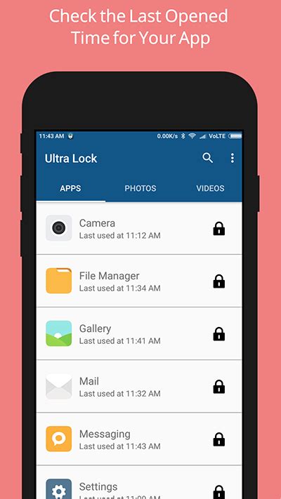 You can restrict access to all apps or choose specific apps to lock App4.4+ Ultra Lock - An App Lock With In… | Android ...