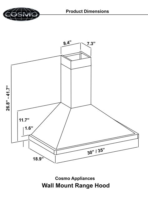 Check spelling or type a new query. Cosmo Appliances 30" Wall Mount Range Hood (63190FT750)