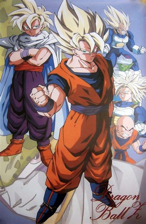 Dragon ball gt buu dbz saga art dbz characters anime tattoos cool posters akira comic dbz drawings. jinzuhikari: " Rare Vintage Dragon Ball Z poster (1992 ...