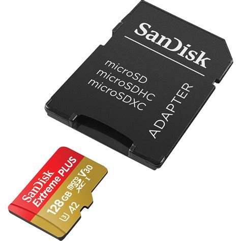 Sandisk's 128 gb micro sd class 10 micro secure digital extended capacity (sdxc) card comes with adapter and its newest version. SanDisk 128GB Extreme PLUS UHS-I microSDXC SDSQXBZ-128G-ANCMA