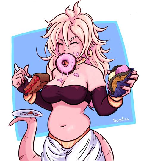 Mai wished for ice cream, but not just any ice cream! Safebooru - android 21 belly black forest cake bracelet ...