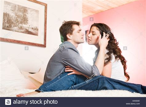 Greenery above the bed sets off the song of solomon quote in a beautiful manner. Couple Bedroom Love Romance Kiss Intimacy Bed High ...