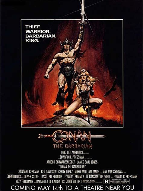 Through the history of mankind, the times that are most recorded in mythology and song are those of great deeds and fantastic adventures. Affiche du film Conan le barbare - Photo 17 sur 18 - AlloCiné