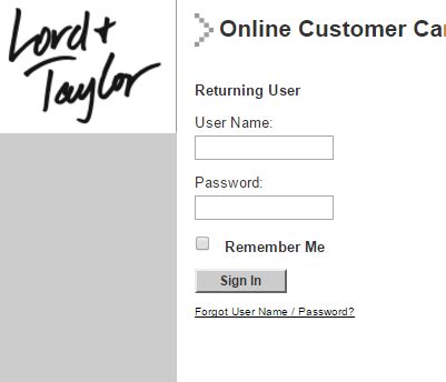 Lord and taylor credit card payment. Lord Taylor Credit Card Login | Bill Pay Help