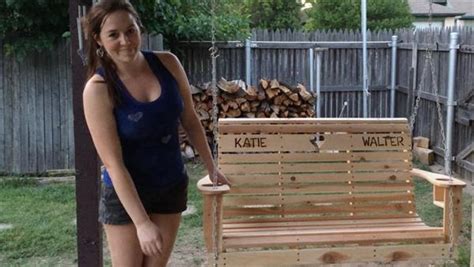 Swinger young husband receives a wet and gagging blow job from his wife. Eye-catching DIY Reclaimed Pallet Porch Swing Ideas ...