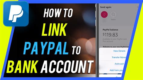 Log on to the app, and click the menu on the upper left of the screen. How to Link PayPal to Bank Account - YouTube