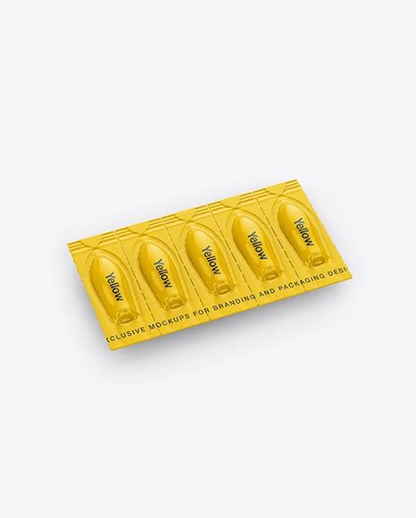 Metallic Suppositories Blister Mockup - Glossy ...