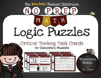 The north logic puzzle (asoiaf) 13; Harry Potter Themed Classroom - Hermione's Logic Puzzles ...