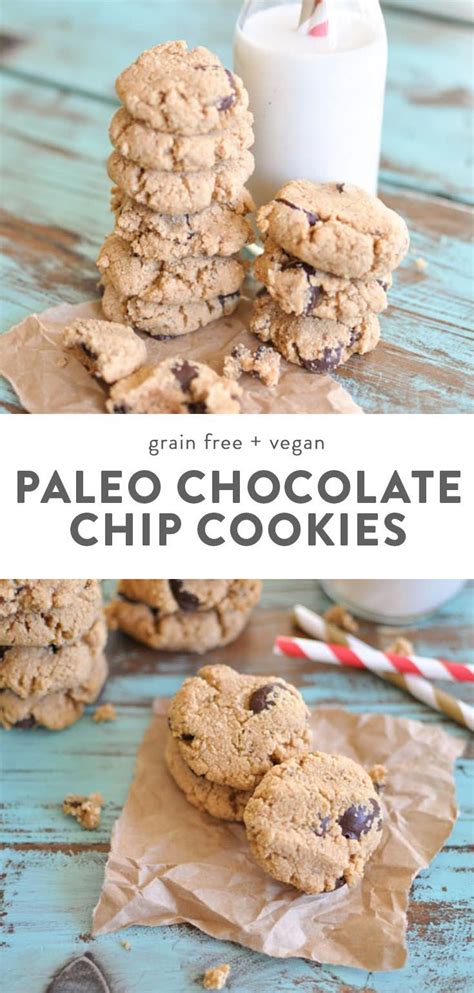 Almond flour, raw honey, coconut, almond extract, sea salt, coconut oil and 1 more. Almond Flour Paleo Chocolate Chip Cookies (Grain Free ...