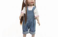 doll cst generation dolls pincess 18inch 45cm silicone toy brown hair body long girls