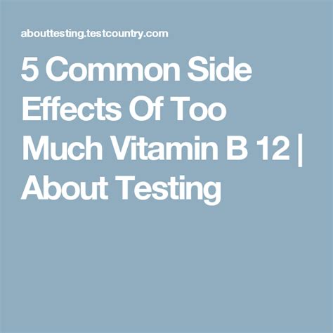 Taking vitamin e supplements during pregnancy doesn't seem to decrease the chance of infants having eczema, food allergy, wheeze, or any allergic side effects. 5 Common Side Effects Of Too Much Vitamin B 12 | About ...