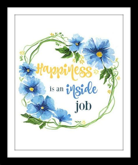 Follow us on pinterest and be inspired by our workout plans, nutrition tips, motivational quotes and more! Happiness is an inside job | instant digital download ...
