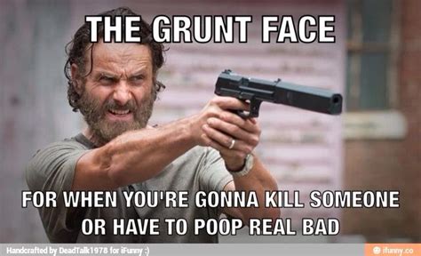 We did not find results for: Grunt Face | Rick grimes funny, Walking dead funny, Walking dead funny meme