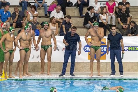 Hungarian water polo team (beijing 2008. Water Polo Match Between OSC Hungary And Sintez Kazan In ...