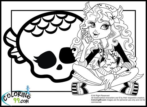 Monster high lagoona coloring page. Monster High Lagoona Coloring Pages - GetColoringPages.com