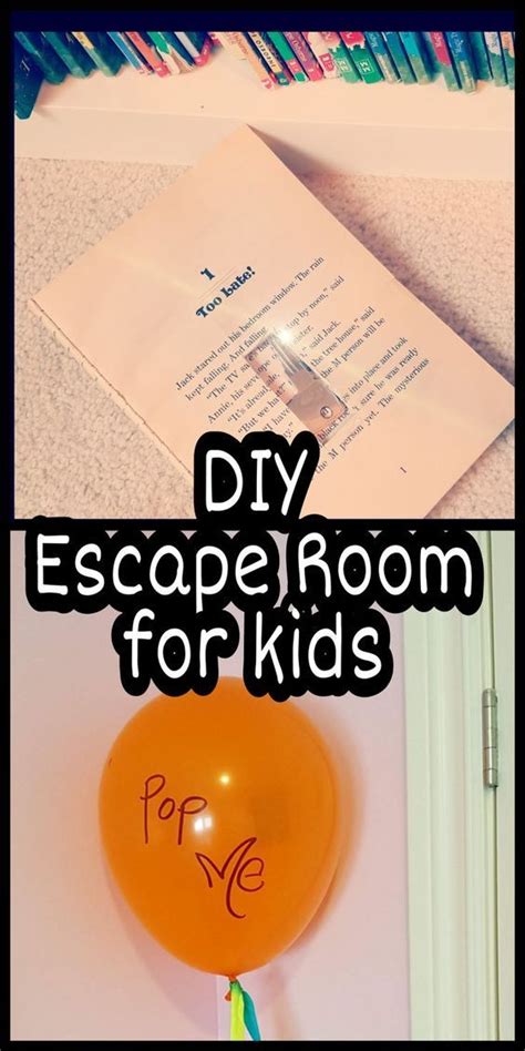 It was so fun and a lot of work. DIY escape room for kids! I tried this at home with my ...