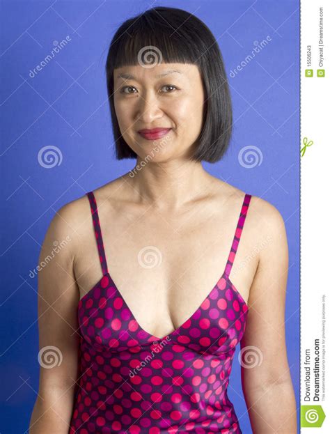 I mean, have you ever tried not to stare at an east asian woman's hair? Asian Woman With Short Hair Smiling Stock Image - Image of ...