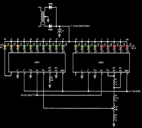 How to make stereo vu meter circuit diagram link: Simple LED VU Meter Circuit