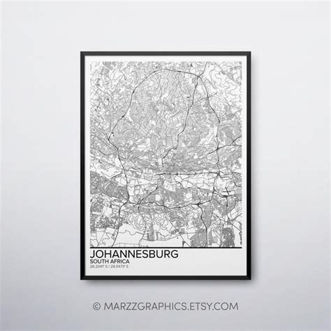 After a bunch of requests from you guys, today's video is a tour of my little boy louis'. Johannesburg map poster print wall art, South Africa gift ...