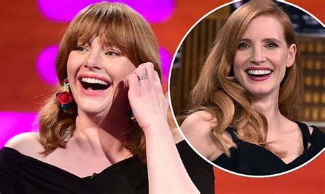 Bryce dallas howard sings about how she is not, in fact, jessica chastain. Bryce Dallas Howard admits she and Jessica Chastain 'could ...