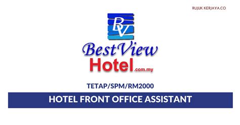 By creating a job alert, you agree to our terms. Jawatan Kosong Terkini Best View Hotel ~ Hotel Front ...