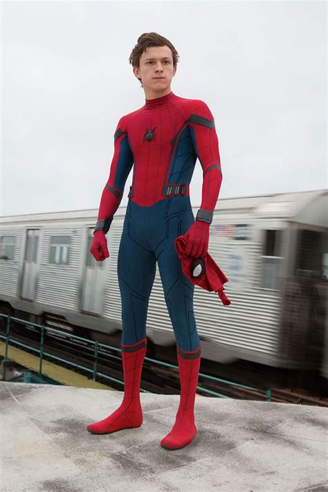 I dont like tom holland as spiderman, and ist not because this spiderman also differs from the real one, in terms of how the suit looks and how it should work, but also because he doesnt look like a. Tom Holland Has a Spider-Man Shrine in His Apartment ...