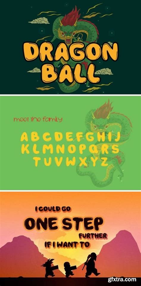 We hope you enjoy our site and please don't forget to vote for your favorite. Dragon Ball Font » GFxtra