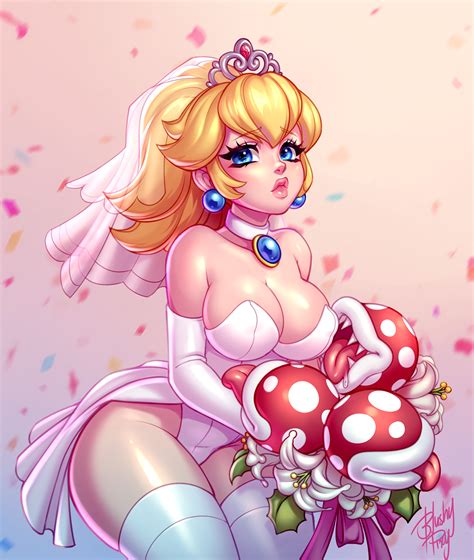 Thumbelina wedding dress princess peach mr mole dress png pngwave. It's my caked, here's Princess Peach in her wedding dress ...