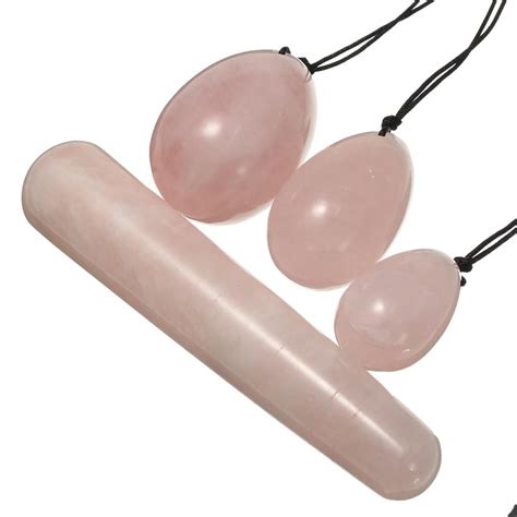 The study of how nature affects our bodies is an area of science that can truly amaze. 3Pcs Natural Rose Quartz Yoni Egg Kegel Exercise 100mm ...