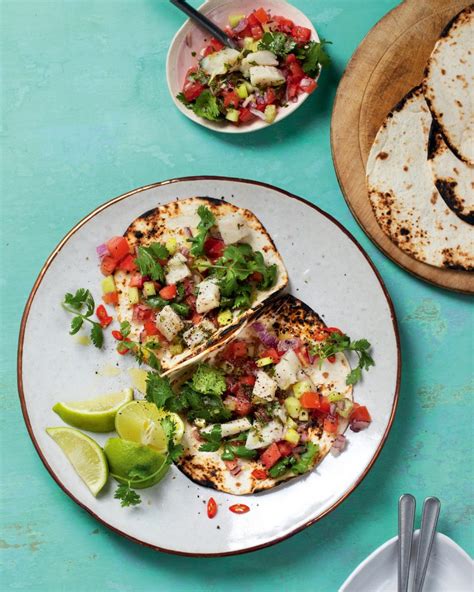 South American-style fish ceviche tacos with salsa - MyKitchen