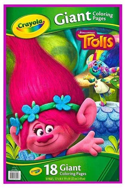 Debradale designs gigantic animal coloring book for toddlers with crayola washable crayons crayola washable markers crayola washable paints. Trolls Giant Coloring Pages