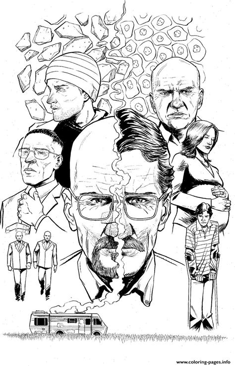 A must see for all coloring page fans. Coloriage Breaking Bad 2 Coloring Pages Printable