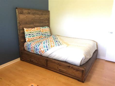 Shanti queen weclub88 #part 16. DIY Full or Queen Size Storage Bed - Shanty 2 Chic