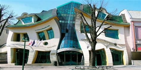 It looks like a morphed house. The Crooked House, Sopot, Poland : europe